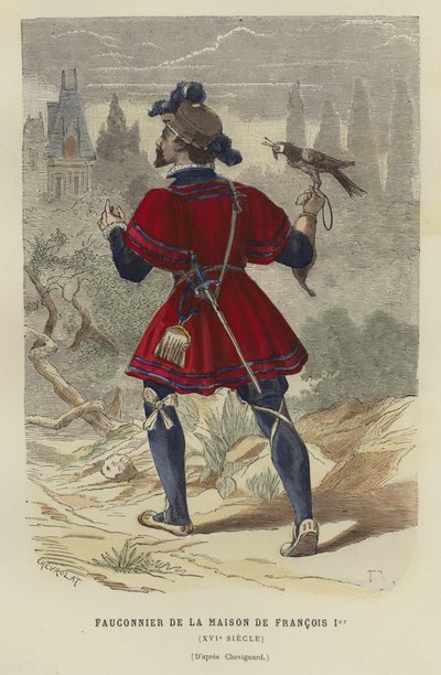 Falconiere della casa di Francesco I di Francia, XVI secolo da French School