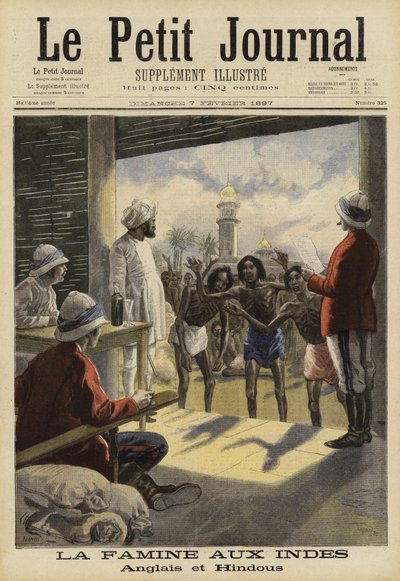 Carestia in India, 1897 da French School