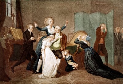 Addio a Luigi XVI dalla sua famiglia nel Tempio, 20 gennaio 1793 - L