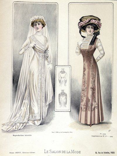 Sfilata di moda, 20/03/1909: abito da sposa da French School