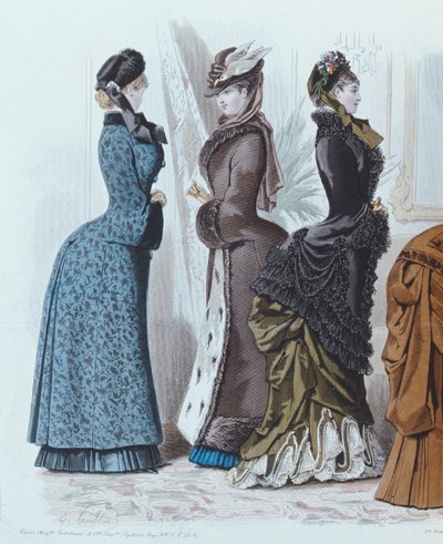 Tavola di moda da Le Moniteur de la Mode, 1882 da French School