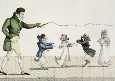 Cani alla moda, tavola 35 da Le Bon Genre, 1808 da French School