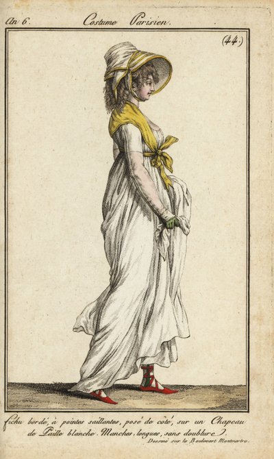 Donna alla moda sul Blvd. Montmartre da French School