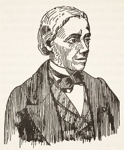 Felix Ravaisson, copia di Boris Mestchersky, illustrazione da Histoire de la Nation Francaise, Sciences, Volumi I & II, di Gabriel Hanotaux, 1924 da French School