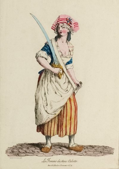 Sans-Culotte femminile, c.1792 da French School
