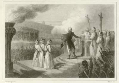 Festa della Federazione, 14 luglio 1790 da French School