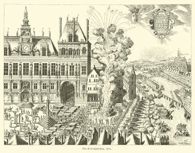 Falò di San Giovanni, 1615 da French School