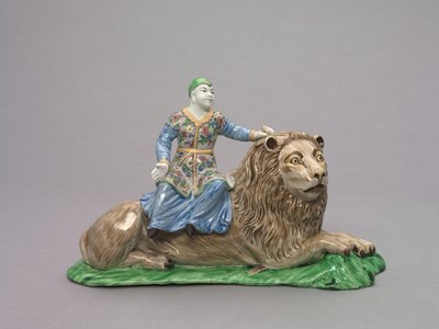Figura seduta su un leone, c.1750 da French School