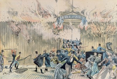 Incendio al Bazar de la Charité, 4 maggio 1897, da Le Pèlerin, 1897 da French School