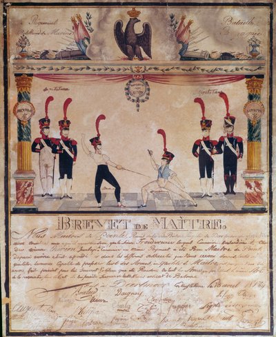 Primo Impero: Certificato di Maestro d