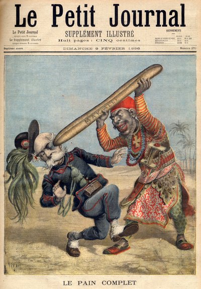 Prima guerra italo-etiopica - Caricatura di Francesco Crispi (1818-1901) e la sconfitta dell