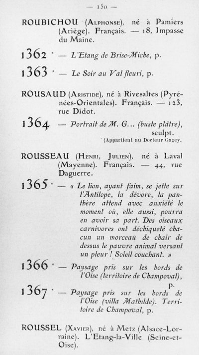 Prima partecipazione di Le Douanier Rousseau al Salon d
