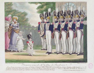Prime armi del Duca di Bordeaux, a Bagatelle, 29 settembre 1822, 1822 da French School