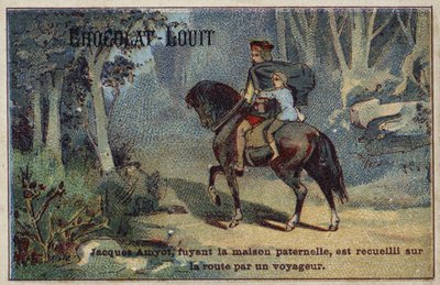 Fuggendo dalla casa di suo padre, Jacques Amyot viene raccolto sulla strada da un viaggiatore da French School