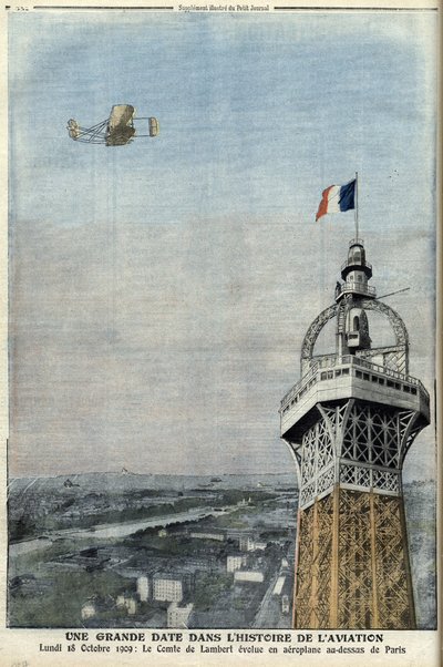 Volo del conte di Lambert su Parigi il 18 ottobre da French School