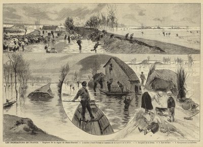 Alluvioni in Francia, 1897 da French School
