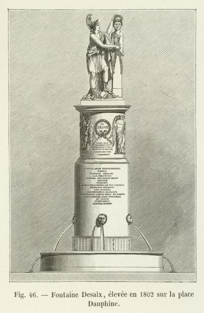 Fontana Desaix, eretta nel 1802 sulla place Dauphine da French School