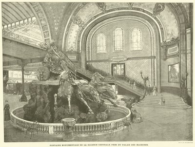 Fontana Monumentale della Galleria Centrale, vicino al Palazzo delle Macchine da French School