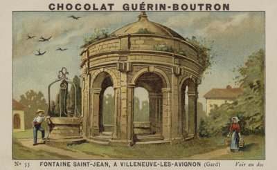 Fontana di San Giovanni, a Villeneuve-lès-Avignon, Gard da French School