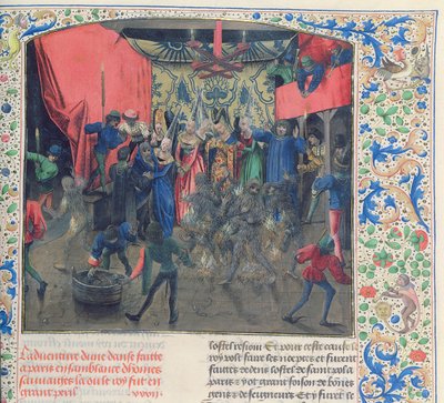 Bal des Ardents, Carlo salvato dalla Duchessa di Berry dopo che Luigi d