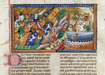 Fr 9084 f.53 Un esercito inglese che attacca un castello, dalla 