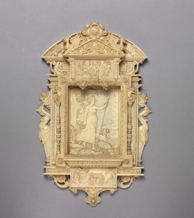 Rilievo incorniciato di Diana la cacciatrice, c.1850 da French School