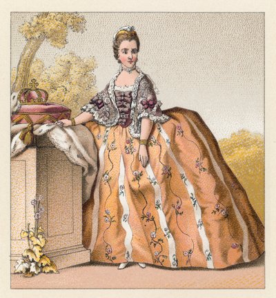 Costume francese del XVIII secolo da French School