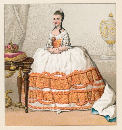 Costume francese del XVIII secolo da French School