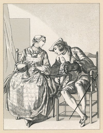 Costume francese del XVIII secolo da French School