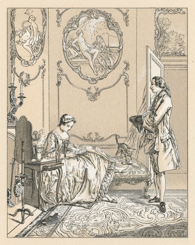 Costume francese del XVIII secolo da French School