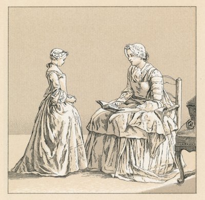 Costume francese del XVIII secolo da French School