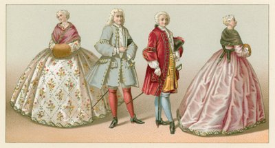 Costume Francese del XVIII Secolo da French School