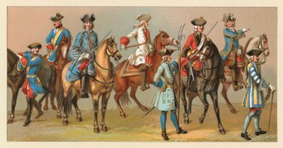 Costume francese del XVIII secolo da French School