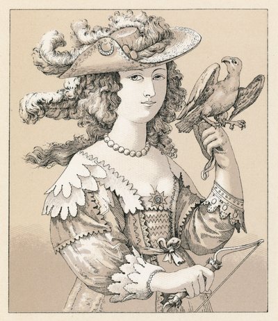 Costume francese del XVII secolo da French School