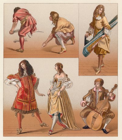 Costume francese del XVII secolo da French School