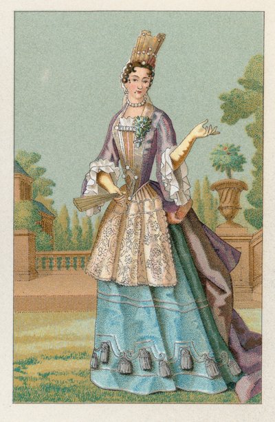 Costume del XVII secolo in Francia da French School