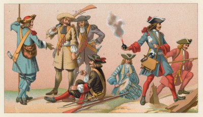 Costume francese del XVII secolo da French School