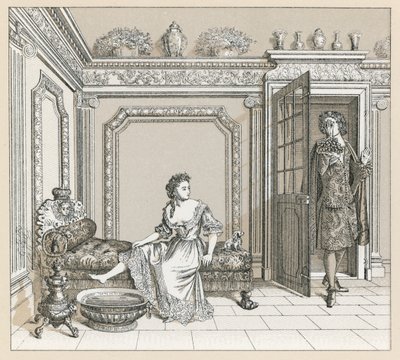 Costume del XVII secolo in Francia da French School