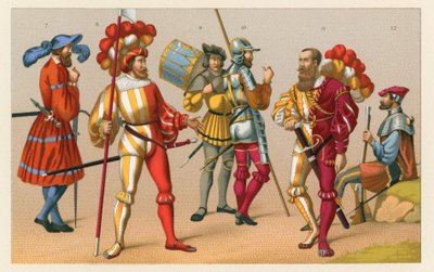 Costume della Francia del XVI secolo da French School