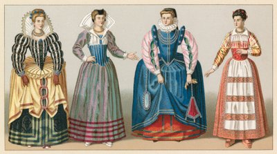 Costume della Francia del XVI secolo da French School