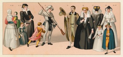 Costume francese del XVI secolo da French School
