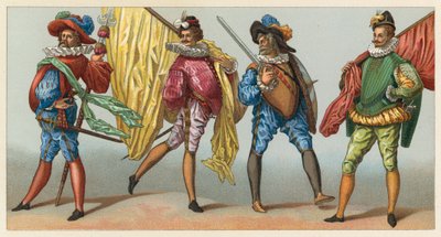 Costume del XVI secolo in Francia da French School