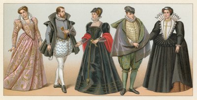 Costume francese del XVI secolo da French School