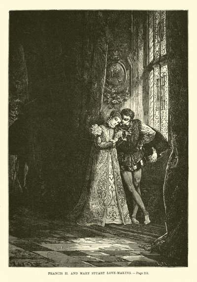 Francesco II e Maria Stuarda innamorati da French School
