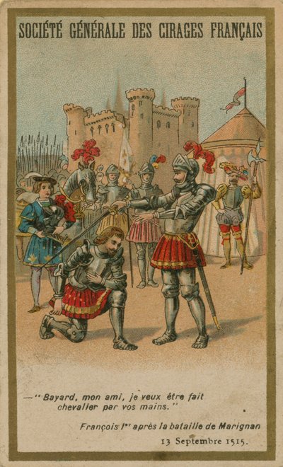 Francesco I dopo la battaglia di Marignano da French School