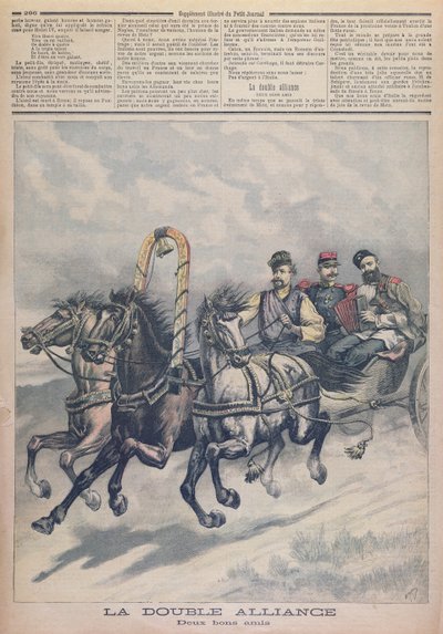 Alleanza Franco-Russa, illustrazione da Le Petit Journal, 1893 da French School