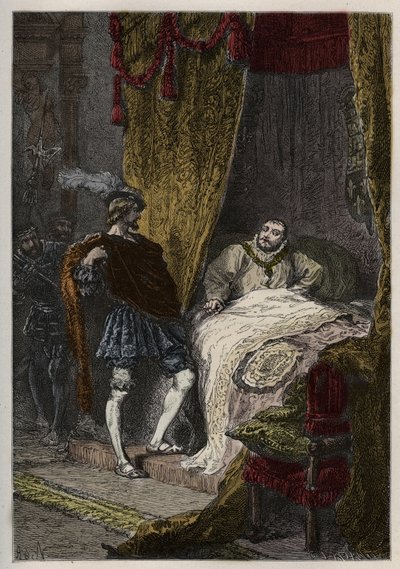 Francesco I (1494-1547) sorprende Enrico VIII (1491-1547) al mattino al Campo del Drappo d