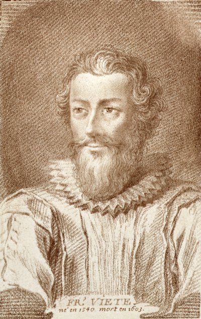Francois Viete (1540-1603), illustrazione da Histoire des Mathematiciens di Alexandre Saverien (1720-1805), pubblicato a Parigi 1766 da French School