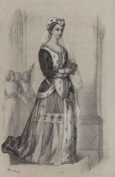 Francoise De Bretagne, Duchessa di Bretagna (incisione) da French School