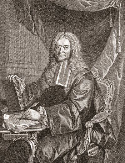 François Chicoyneau, 1672 - 1752. Medico francese e capo medico del re Luigi XV. Da Les Heures Libres pubblicato nel 1908 da French School